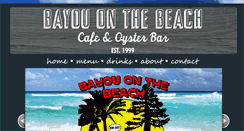 Desktop Screenshot of bayouonthebeachcafe.com